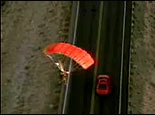 qt video of skydiving stunts for Honda