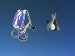 qt video of skydiving stunts for Bell, Canada